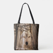 Tote Bag Esprit de loup dans les bois (Dos)