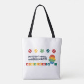 Tote Bag Esprits différents, sensibilisation aux capacités (Dos)