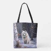 Tote Bag Esquimau Américain Laisser Neige Noël (Dos)