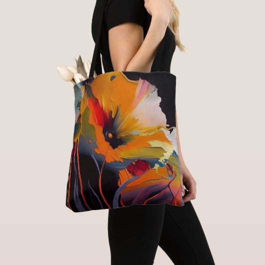 Tote Bag Essence du jardin – Expression florale abstraite (De près)