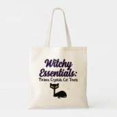 Tote Bag Essentiels de cuisine, Chat noir (Dos)