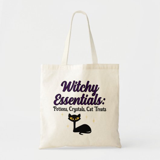 Tote Bag Essentiels de Sorcière, Chat Noir (Devant)