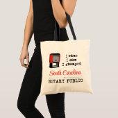 Tote Bag Est Venu Voir Stampé Notaire Public Caroline Du Su (Devant (produit))