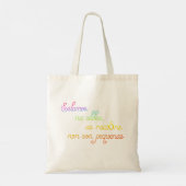 Tote Bag Estamos na aldéa, comme racions nos fils pequenas (Dos)