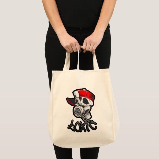 Tote Bag Estampa Hip Hop - Toxic Skull - Bolsa (Devant (produit))
