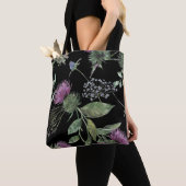 Tote Bag Estampe florale de chardon écossais (De près)
