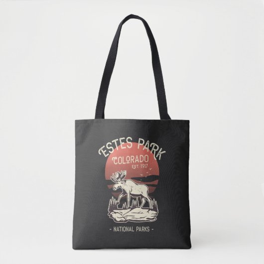 Tote Bag Estes Park Colorado National Park Moose Sunset (Devant)