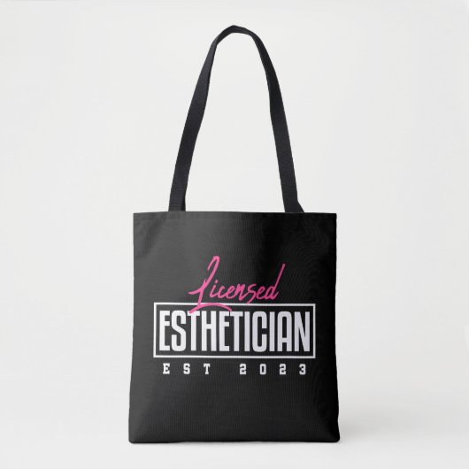 Tote Bag Esthéticien agréé EST 2023 (Devant)