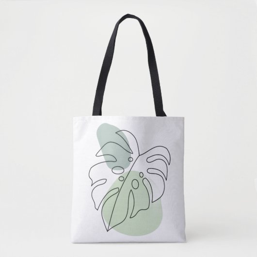 Tote Bag Esthétique botanique moderne (Devant)