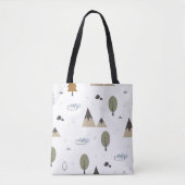 Tote Bag Esthétique des forêts scandinaves (Devant)