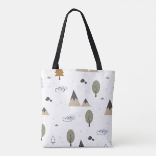 Tote Bag Esthétique des forêts scandinaves