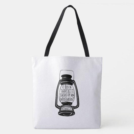 Tote Bag Et Lux In Tenebris Jean 1 Latin Bible Verse (Devant)