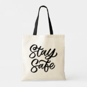 Tote Bag Et Restez en sécurité (Dos)
