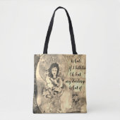 Tote Bag Et si je tombe ? OEuvre originale de Sepia (Devant)