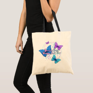 Tote Bag Étalez vos ailes et mouche papillon