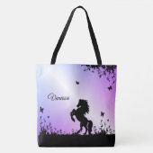 Tote Bag Étalon noir cabré (Devant)