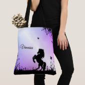 Tote Bag Étalon noir cabré (De près)