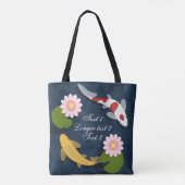Tote Bag Étang japonais de poissons Koi (Dos)