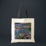 Tote Bag Etang Lily, Monet<br><div class="desc">Oscar-Claude Monet (14 novembre 1840 - 5 décembre 1926) était un peintre français, un fondateur de la peinture impressionniste française et le praticien le plus constant et le plus prolifique de la philosophie du mouvement d'exprimer ses perceptions avant la nature, surtout en ce qui concerne la peinture en plein air...</div>