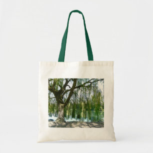 Tote Bag Étang par le saule pleurant