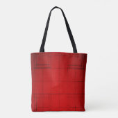 Tote Bag Étapes de l'architecture abstraite rouge du logo p (Dos)