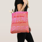 Tote Bag Étapes musicales - Mango Tango Fourre-tout (De près)