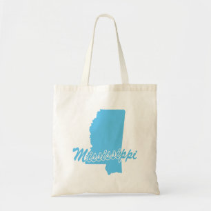 Tote Bag État De La Forme Du Mississippi