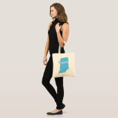 Tote Bag État De La Forme Indiana (Devant (modèle))