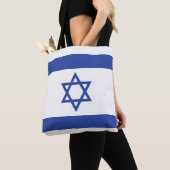 Tote Bag Etat d'Israël Drapeau, Étoile de David Juifs (De près)