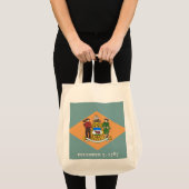 Tote Bag État du drapeau du Delaware (Devant (produit))