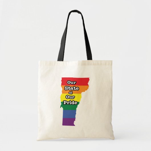 Tote Bag État gay pride | Vermont (Devant)