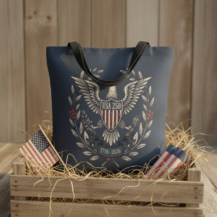 Tote Bag États-Unis 250 Aigle patriotique motif héritage ma