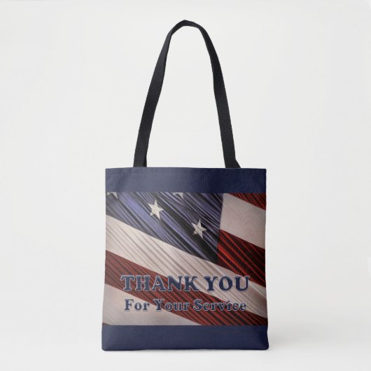 Tote Bag États-Unis Anciens combattants patriotique drapeau (Devant)