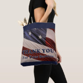 Tote Bag États-Unis Anciens combattants patriotique drapeau (De près)