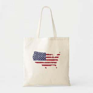 Tote Bag États-Unis d'Amérique comme drapeau américain