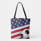 Tote Bag Etats-Unis rouge blanc et bleu drapeau américain a (Dos)