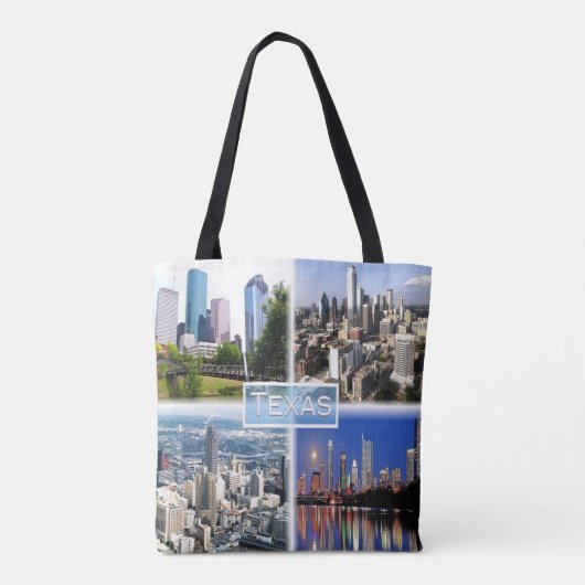 Tote Bag États-Unis Texas - Centre-ville de Houston - Centr (Dos)