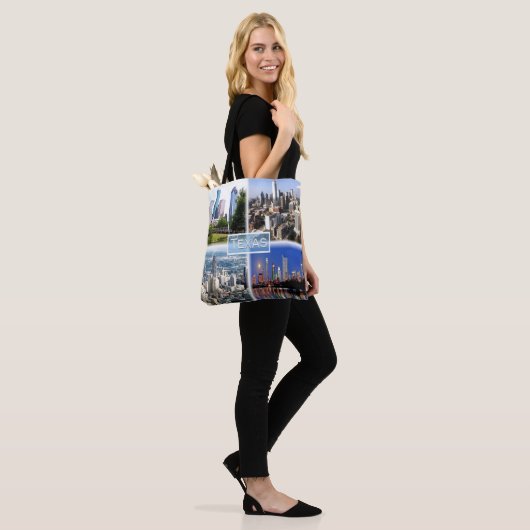 Tote Bag États-Unis Texas - Centre-ville de Houston - Centr (Sur le modèle)