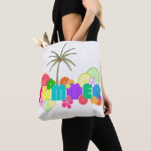 Tote Bag Été (avec palmier) (De près)