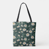 Tote Bag Été blanc pâté de marguerite (Dos)