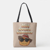 Tote Bag Été Citrouille Chaud (Dos)