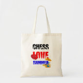Tote Bag Été d'amour des échecs (Devant)