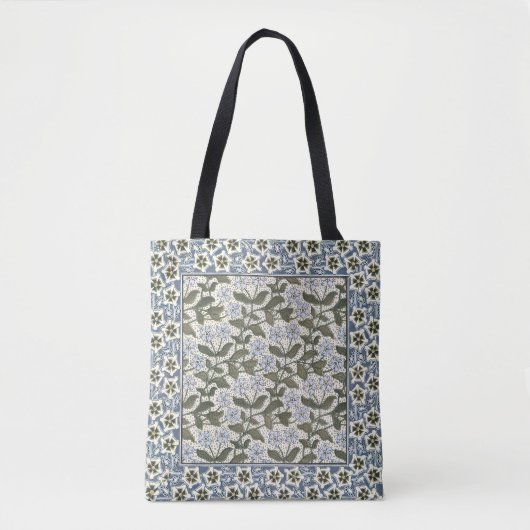 Tote Bag Été Périwinkel Fleur Plutôt Élégant Floral (Devant)