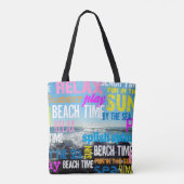 Tote Bag Été Plage Temps Amusement (Dos)