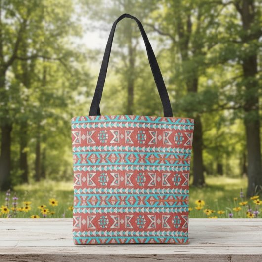 Tote Bag Été tribal tropical