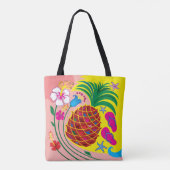 Tote Bag Été Tropical à l'Ananas (Dos)