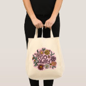 Tote Bag ÉTEINDRE Funny Floral mignon Daisy Daisy Dessin À (Devant (produit))