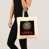 Tote Bag Éteins-toi avec audace : Custom Red & Black Reusab (Devant (produit))