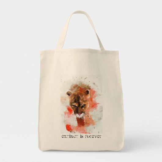 Tote Bag éteint est pour toujours - le puma (Devant)