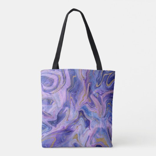 Tote Bag Ethereal Cotton Candy Marble Aquarelle Imaginaire (Dos)